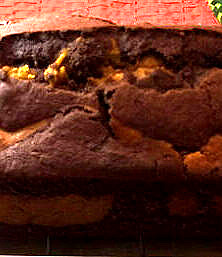 Cake marbré chocolat-citrouille vegan et sans gluten