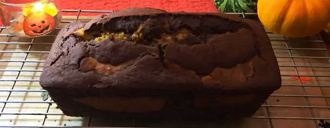 Cake marbré chocolat-citrouille vegan et sans gluten