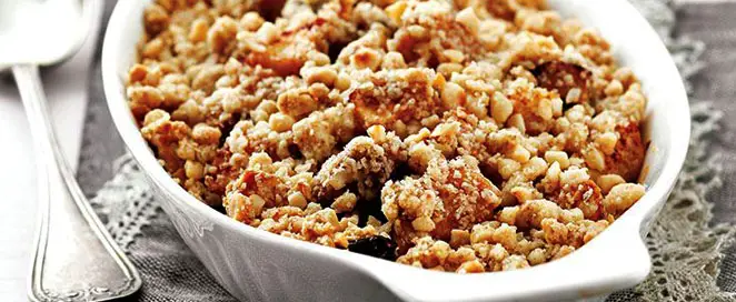 Crumble chocolat et caramel sans gluten