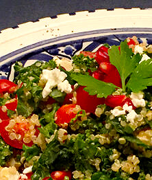 Chou kale façon taboulé