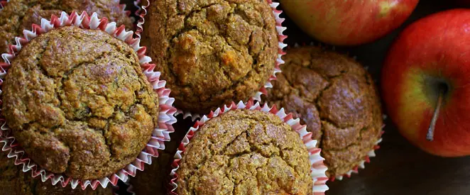 Muffins caramélisés aux pommes et épices de Noël