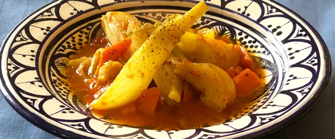 Tajine de fenouil et citrouille