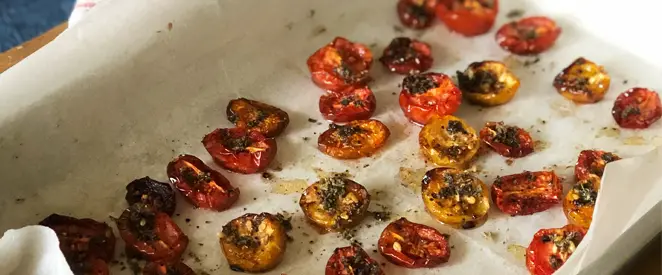 Tomates cerises confites au za’atar