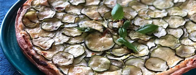 Tarte fine courgettes et ricotta