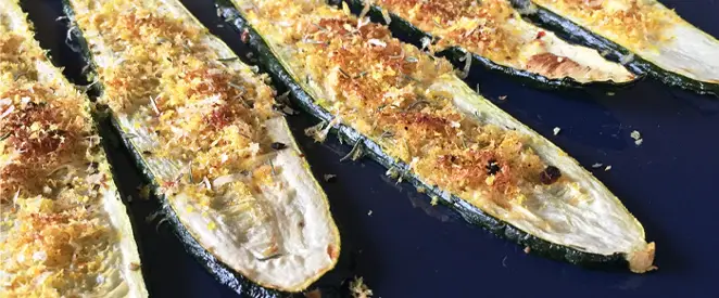 Courgettes au parmesan