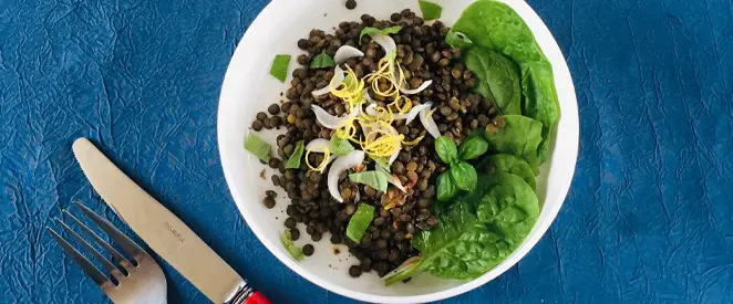 Salade de lentilles au citron