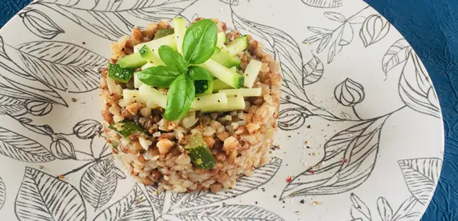 Risotto de sarrasin aux courgettes