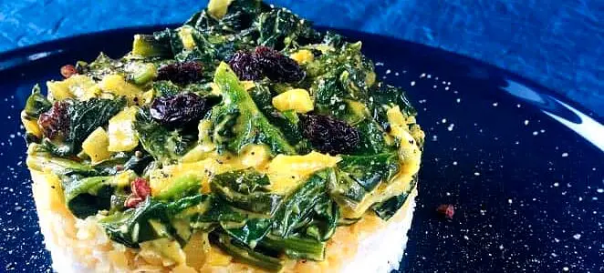 Épinards au curry