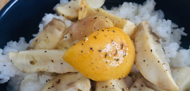 Topinambours rôtis aux citrons confits