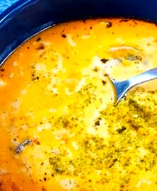 Soupe poulet coco