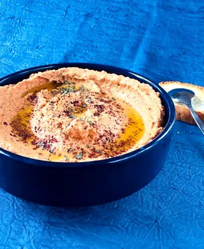 Houmous de lentilles aux tomates séchées