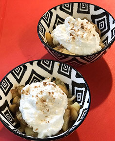 Verrine pomme-bananes aux spéculos sans gluten