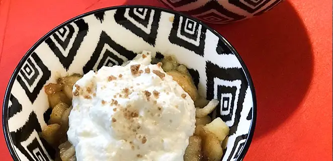 Verrine pomme-bananes aux spéculos sans gluten