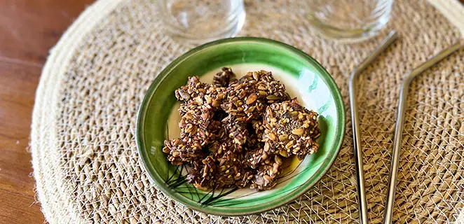 Granola d’apéritif sans fruits à coques (super healthy)