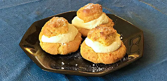 Choux à la crème chantilly sans gluten