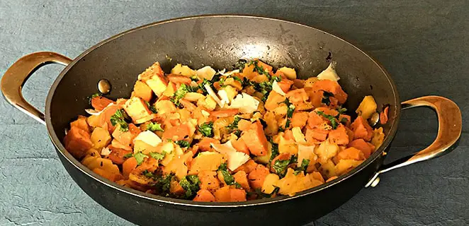 Poêlée de légumes d’hiver et chou kale
