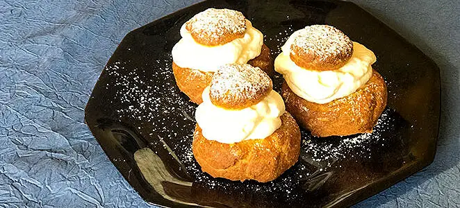 Choux à la crème chantilly sans gluten