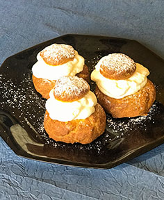 Choux à la crème chantilly sans gluten