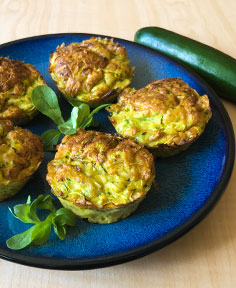 Muffins de courgettes sans gluten