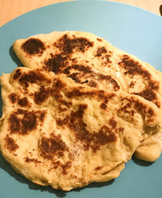 Naans au fromage sans gluten