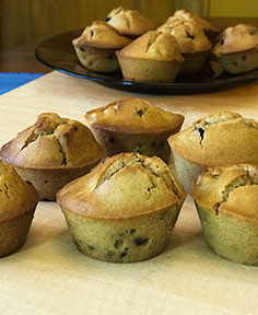 Muffins banane et pépites de chocolat sans gluten