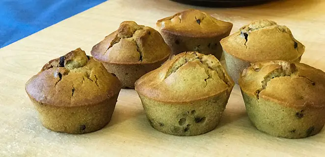 Muffins banane et pépites de chocolat sans gluten