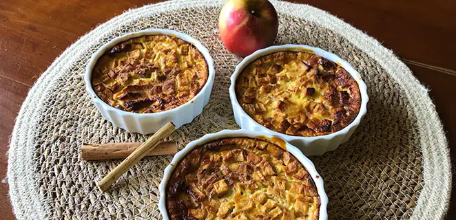 Petits clafoutis pomme-cannelle sans gluten