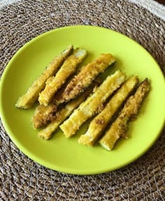 Frites de courgettes croustillantes