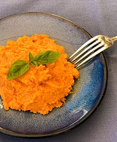 Purée de carottes au gingembre et cumin