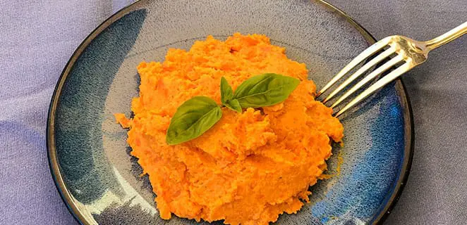 Purée de carottes au gingembre et cumin