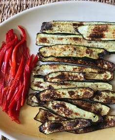 Légumes d’été grillés à l’huile d’olive pimentée