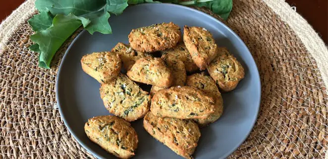 Sablés apéritif au chou kale et parmesan