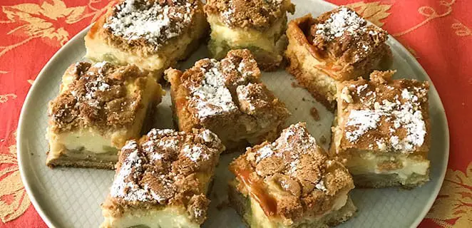 Petits gâteaux rhubarbe crème vanillée sans gluten