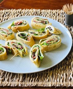 Wraps en bouchées pour apéritif dinatoire