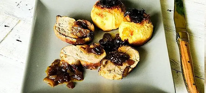 Médaillons de filet mignon au paprika et chutney de mangue