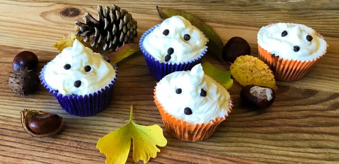 Muffins fantômes d’Halloween sans gluten