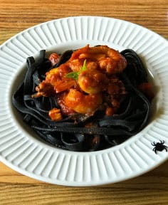 Tagliatelles à l’encre de seiche