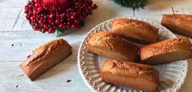 Mini-cakes aux épices de Noël (sans gluten)