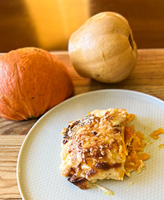 Gratin de potimarron et butternut