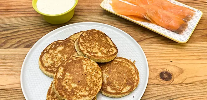 Blinis moelleux sans gluten