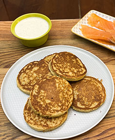 Blinis moelleux sans gluten