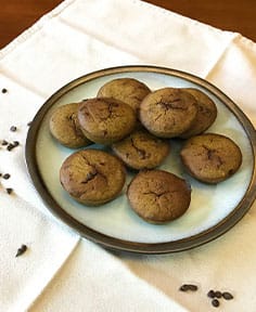 Muffins à la farine de chanvre et pépites de chocolat (sans gluten)