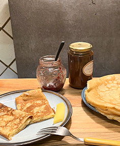 Pâte à crêpes pour repas de crêpes