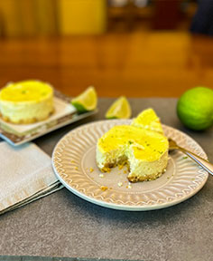 Mini cheesecake au citron vert (sans gluten)