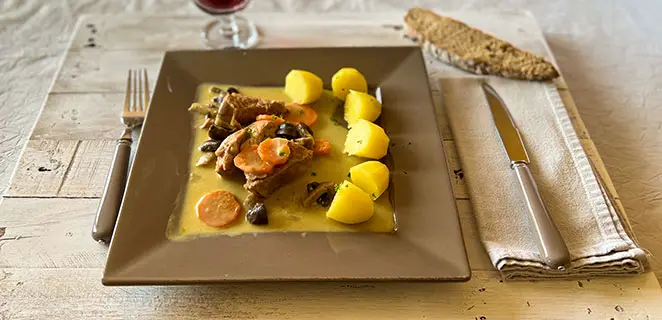 Blanquette de veau aux champignons