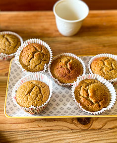 Muffins à la poudre de maca (sans gluten)
