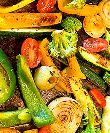 Légumes de printemps à la plancha