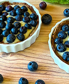 Tartelettes aux myrtilles sans gluten