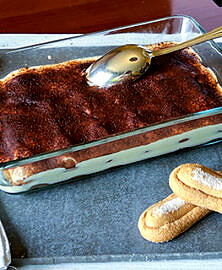 Tiramisu léger à la ricotta