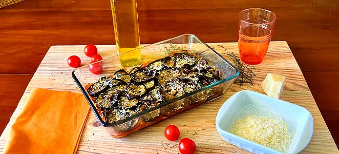 Aubergines gratinées à l’émincé de poulet